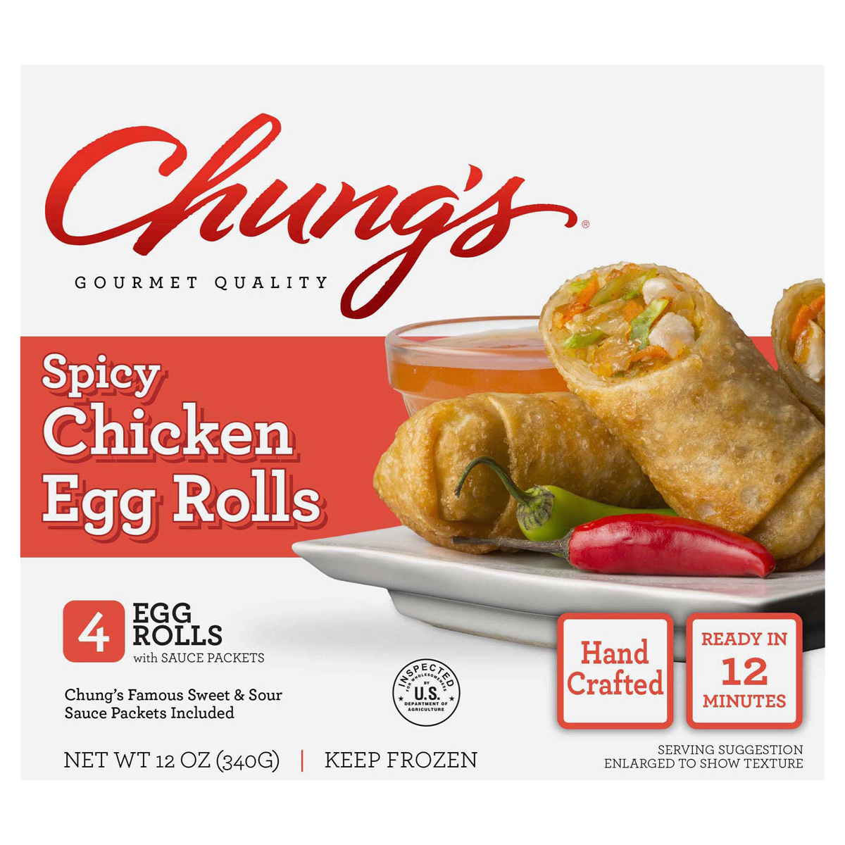 Chung's Vegetable Egg Rolls, 4 ct / 12 oz - City Market