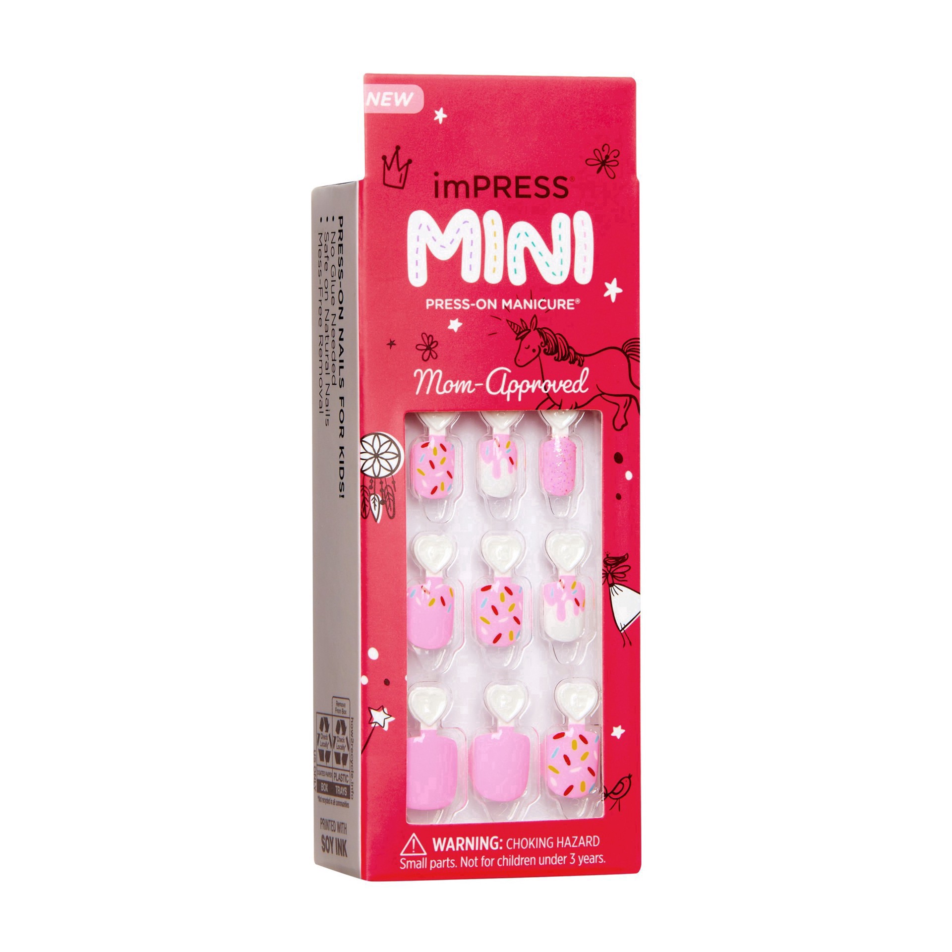 slide 32 of 57, imPRESS MINI Press-on Nails, Super Duper, Short, 20 ct