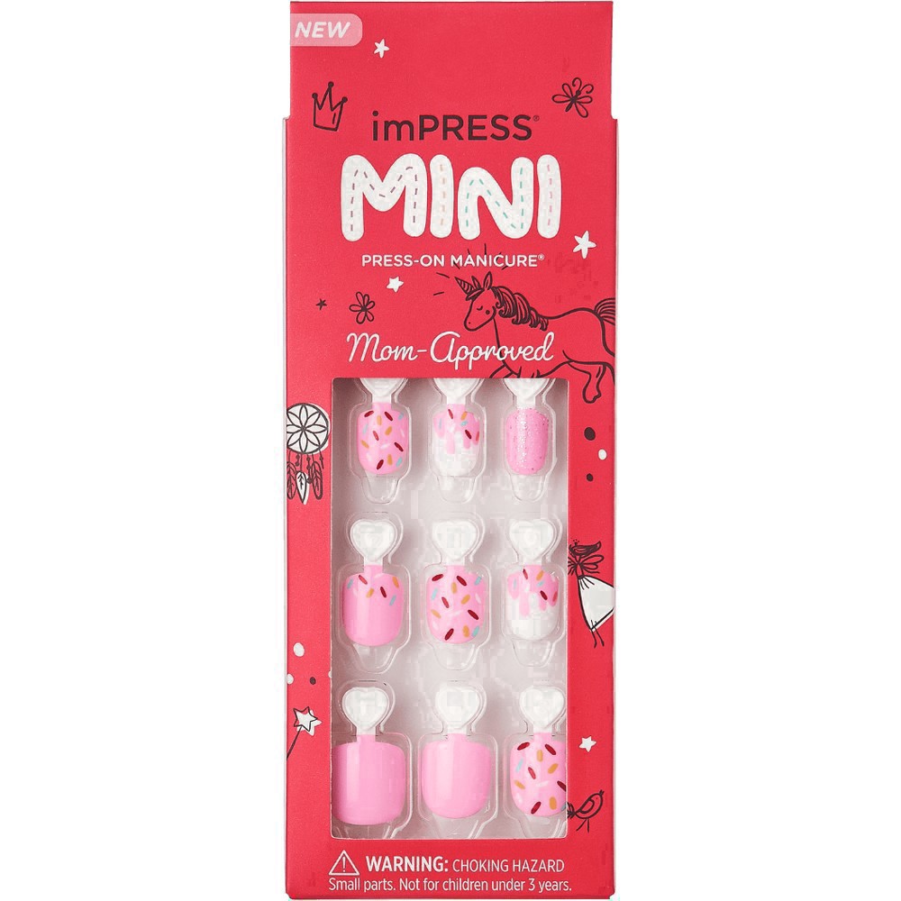 slide 16 of 57, imPRESS MINI Press-on Nails, Super Duper, Short, 20 ct