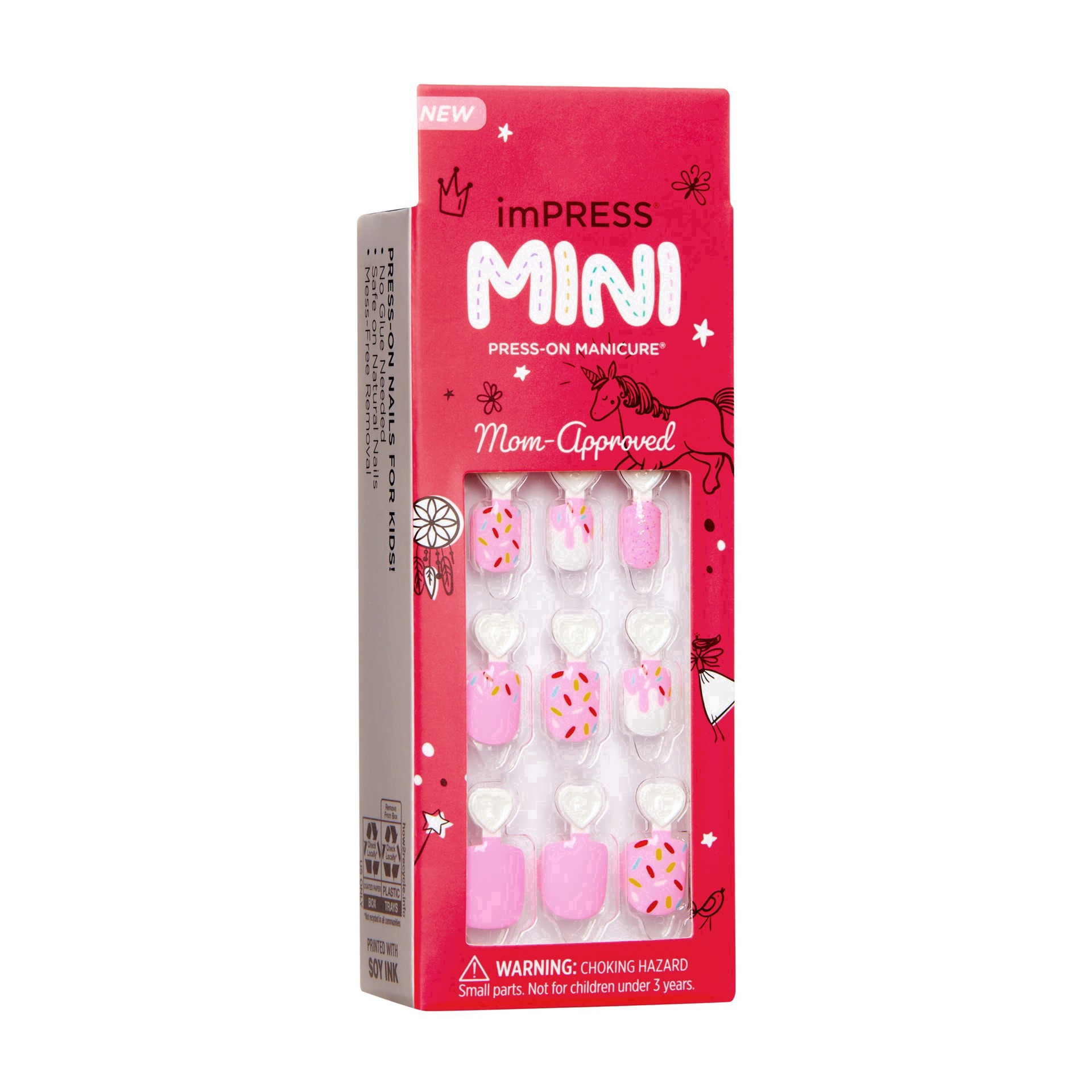 slide 33 of 57, imPRESS MINI Press-on Nails, Super Duper, Short, 20 ct