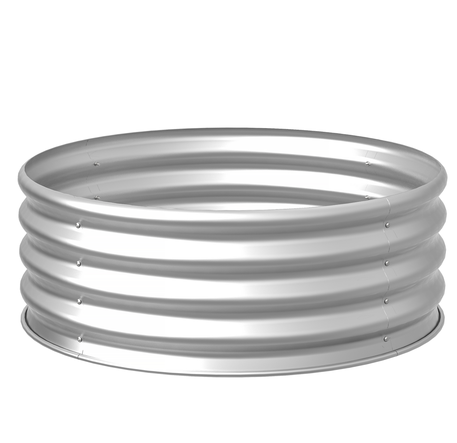 slide 2 of 8, 36" Yellowstone Galvanized Steel Fire Ring, 1 ct