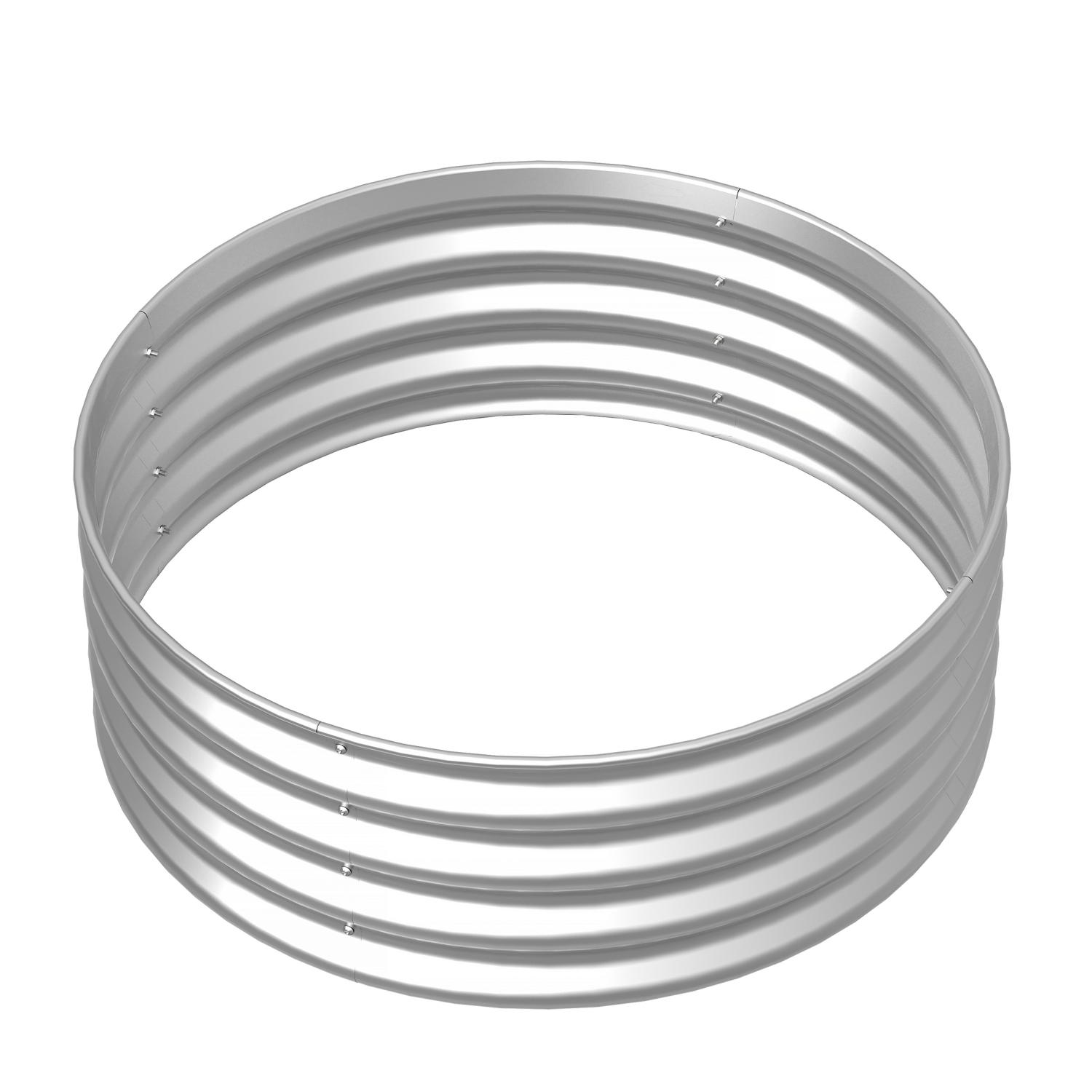 slide 3 of 8, 36" Yellowstone Galvanized Steel Fire Ring, 1 ct