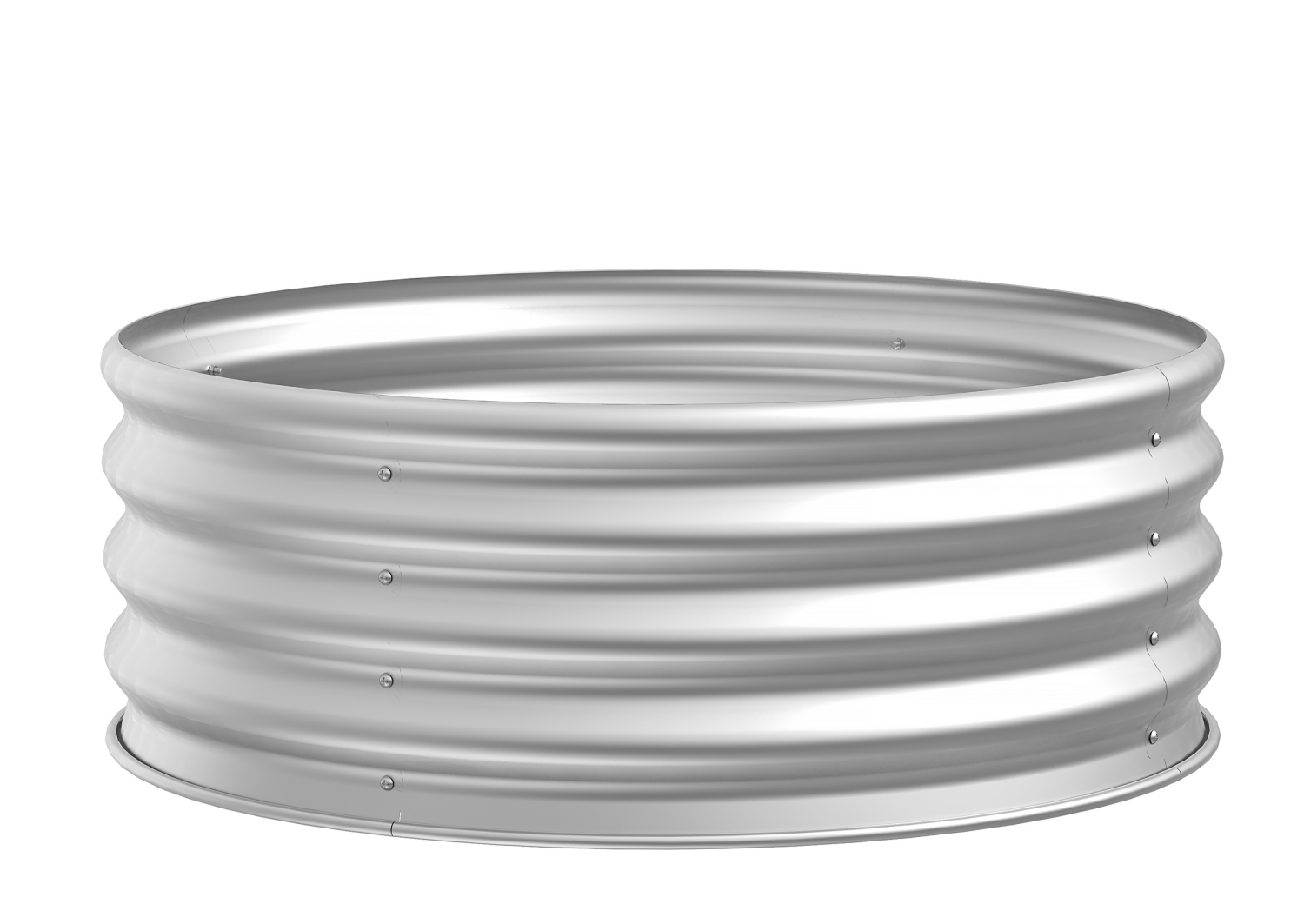 slide 4 of 8, 36" Yellowstone Galvanized Steel Fire Ring, 1 ct