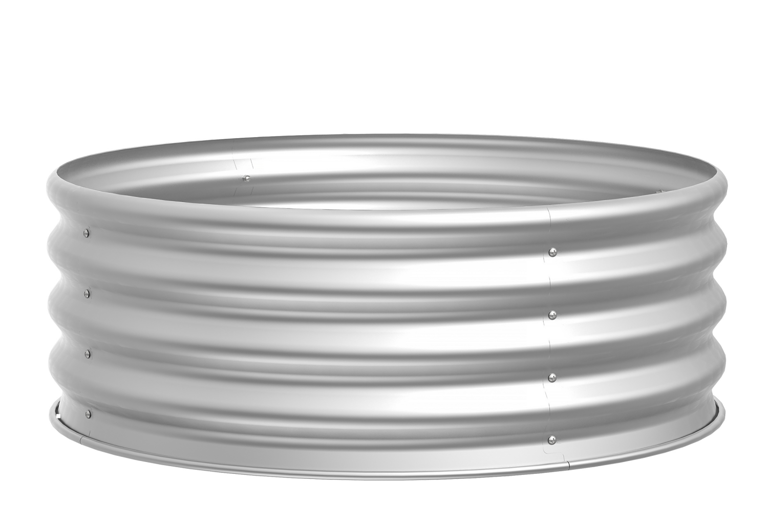slide 5 of 8, 36" Yellowstone Galvanized Steel Fire Ring, 1 ct