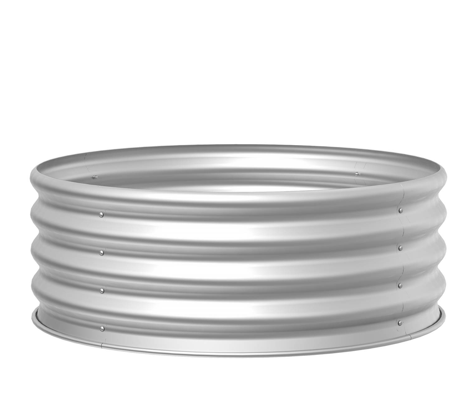 slide 7 of 8, 36" Yellowstone Galvanized Steel Fire Ring, 1 ct