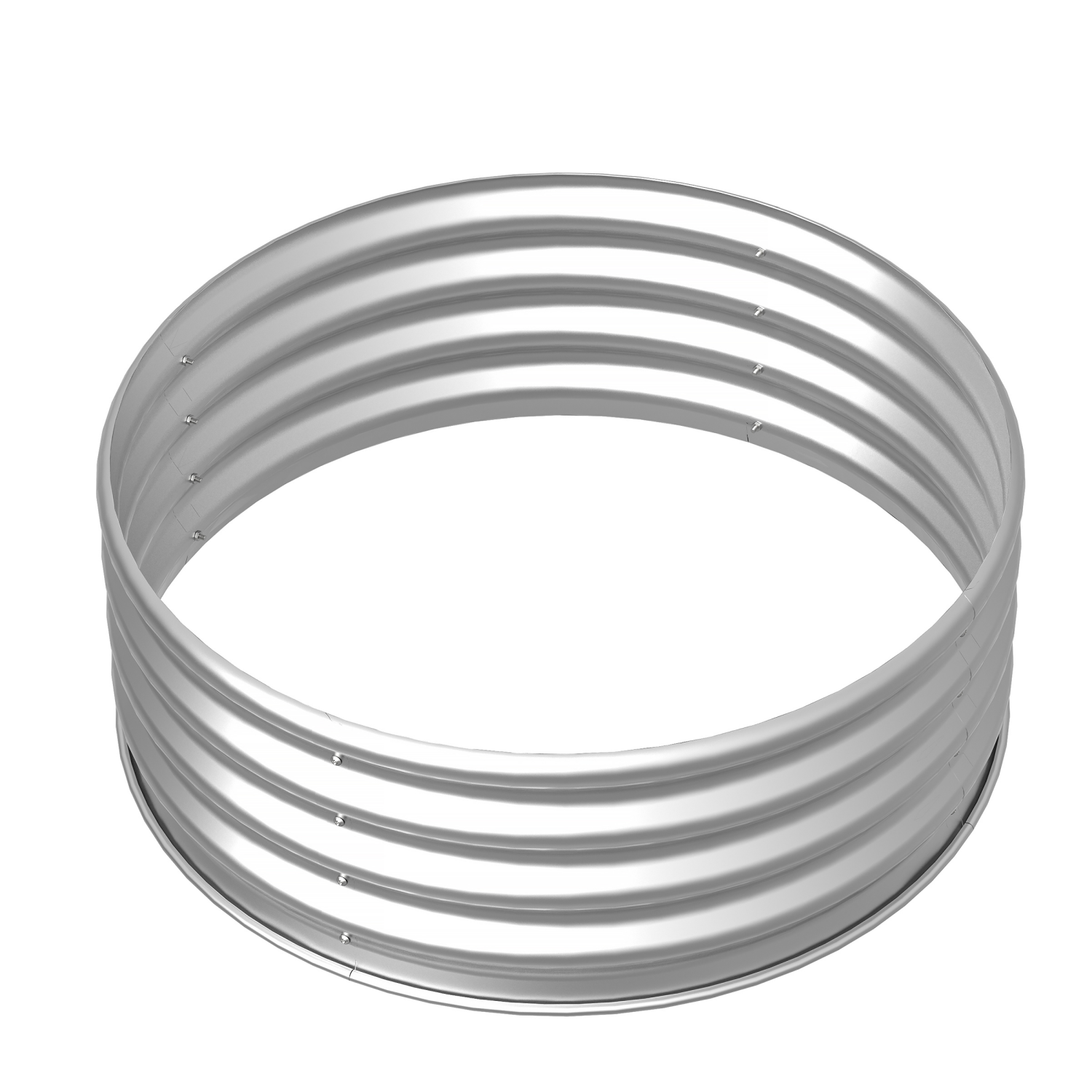 slide 8 of 8, 36" Yellowstone Galvanized Steel Fire Ring, 1 ct