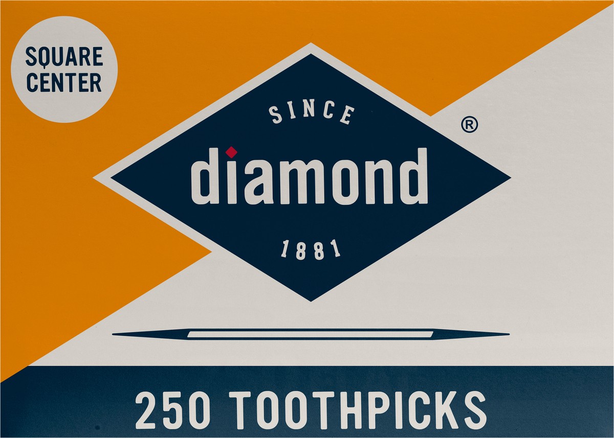 slide 3 of 7, Diamond Toothpicks, Square/Round Tip, 250 ct