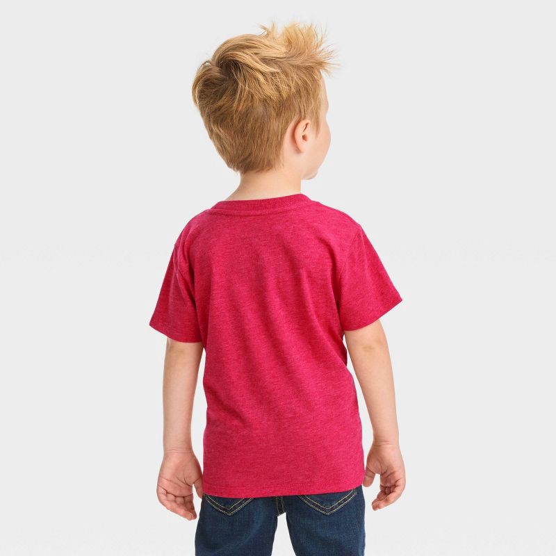 slide 2 of 3, Disney Junior Toddler Boys' Marvel Spidey and Miles Solid Short Sleeve T-Shirt - Red 2T, 1 ct