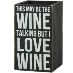 By Kathy Single Wine Box - Wine Goes, 4.25 in x 7.25 in x 4.25 in