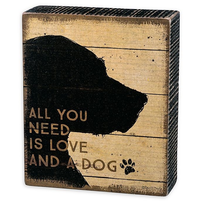 slide 1 of 1, Primitives by Kathy All You Need Dog Box Sign, 5 in x 6 in