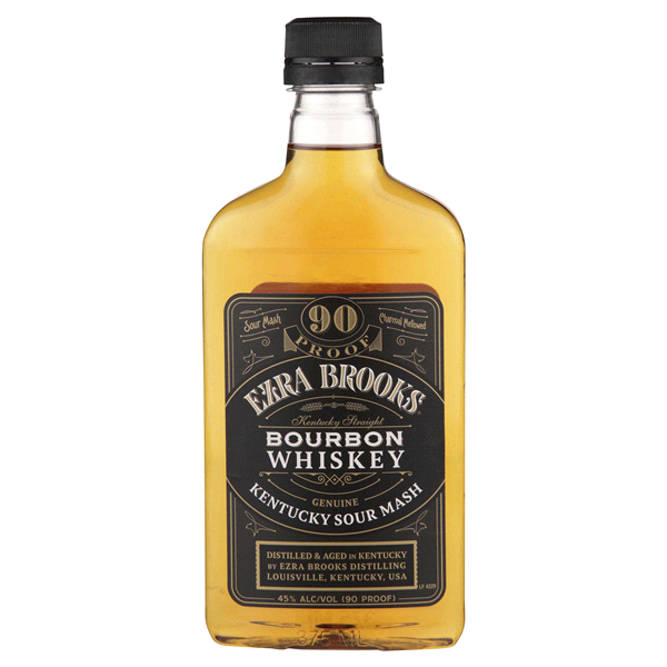 Ezra Brooks Bourbon Whiskey, Sour Mash 375 ml | Shipt