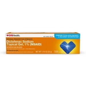 slide 1 of 1, CVS Health Arthritis Pain Relieving Gel, Diclofenac Sodium Topical Gel 1%, 1.76 Oz, 1.76 oz