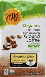 Wild Harvest Breakfast Blend Organic Ground Coffee - 10 oz