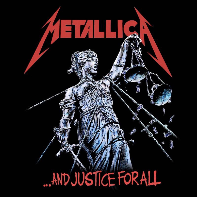 slide 3 of 3, Merch Traffic Men's Metallica Justice Short Sleeve Graphic T-Shirt - Black L, 1 ct