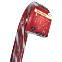 slide 3 of 9, SYLVANIA Set 3-27" Red Transparent Candy Canes, 26 in