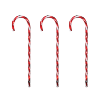 slide 8 of 9, SYLVANIA Set 3-27" Red Transparent Candy Canes, 26 in