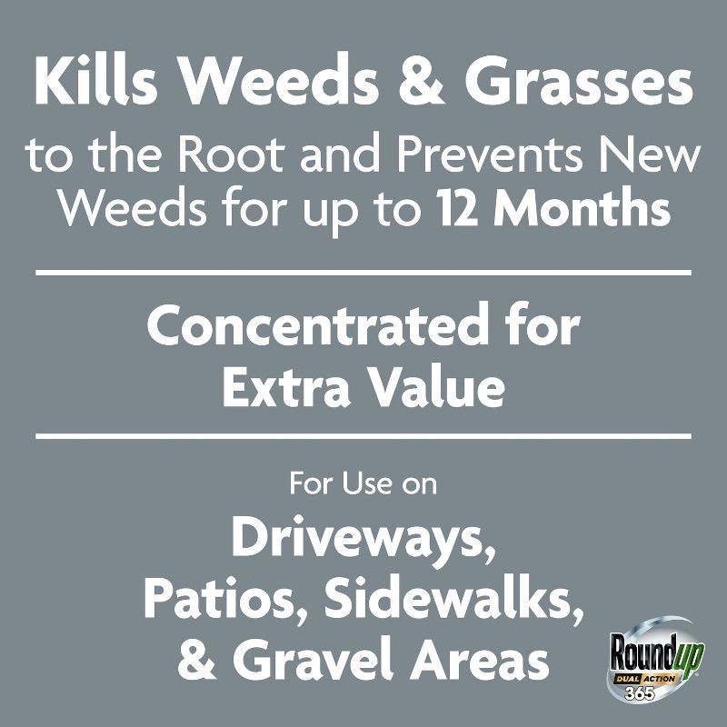 slide 2 of 13, Roundup Dual Action 365 Weed and Grass Killer Plus 12 Month Preventer Concentrate 32 fl oz, 32 fl oz