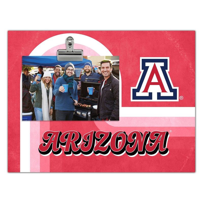 slide 1 of 1, 8'' x 10'' NCAA Arizona Wildcats Picture Frame: MDF Easel Back, Holds 4x6 Photo, 1 ct