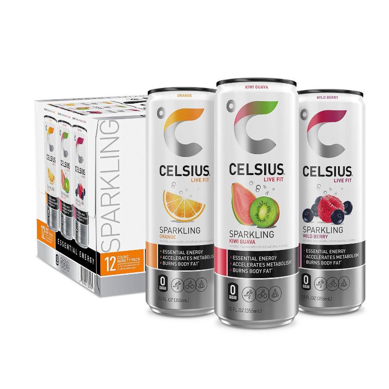 slide 1 of 5, Celsius Variety Pack Energy Drink - 12pk/12 fl oz Cans, 12 ct; 12 fl oz