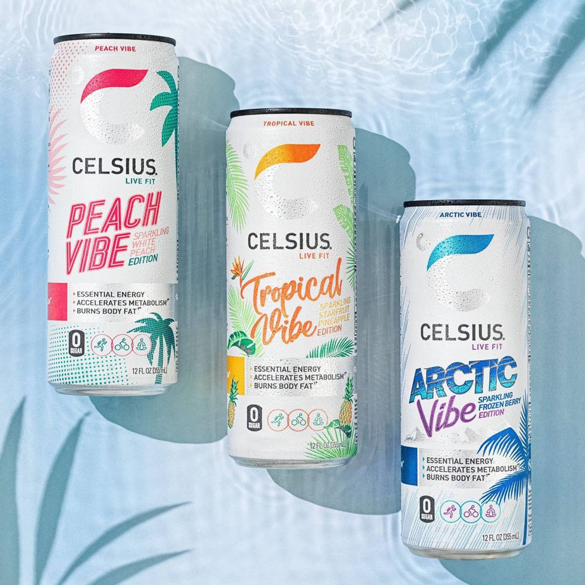 slide 7 of 7, CELSIUS VIBE Variety Pack Energy Drink - 12 ct; 12 fl oz, 12 ct; 12 fl oz