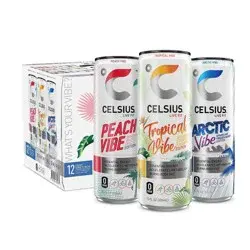 Celsius VIBE Variety Pack Energy Drink - 12pk/12 fl oz Cans