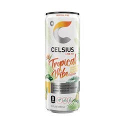 CELSIUS Sparkling Tropical Vibe Functional Energy Drink - 12 fl oz Single Can
