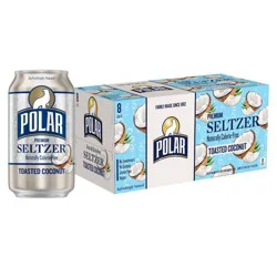 Polar Beverages Polar Toasted Coconut Seltzer Water - 8pk/12 fl oz Cans