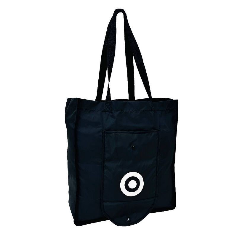 slide 2 of 3, Foldable Reusable Bag Black, 1 ct