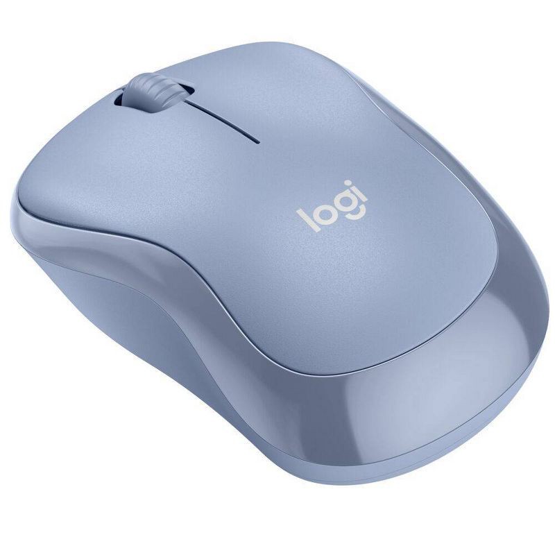slide 2 of 5, Logitech M240 Wireless Mouse - Blue: Bluetooth, Lightweight Design, Business Use, 1 ct