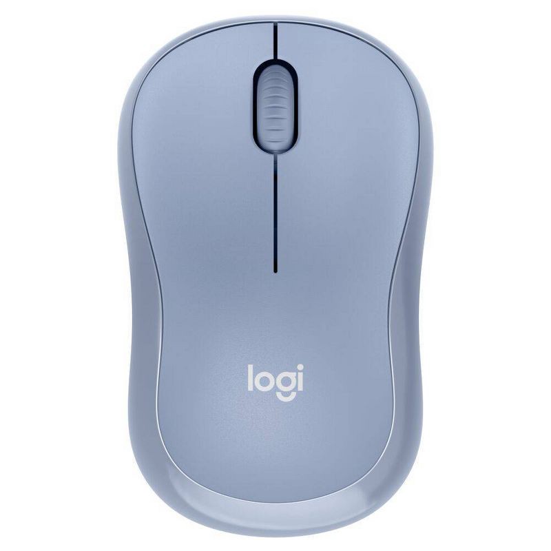 slide 1 of 5, Logitech M240 Wireless Mouse - Blue: Bluetooth, Lightweight Design, Business Use, 1 ct