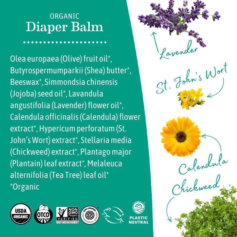 slide 5 of 10, Earth Mama Organic Diaper Balm Diaper Cream for Babies - 4 oz, 4 oz
