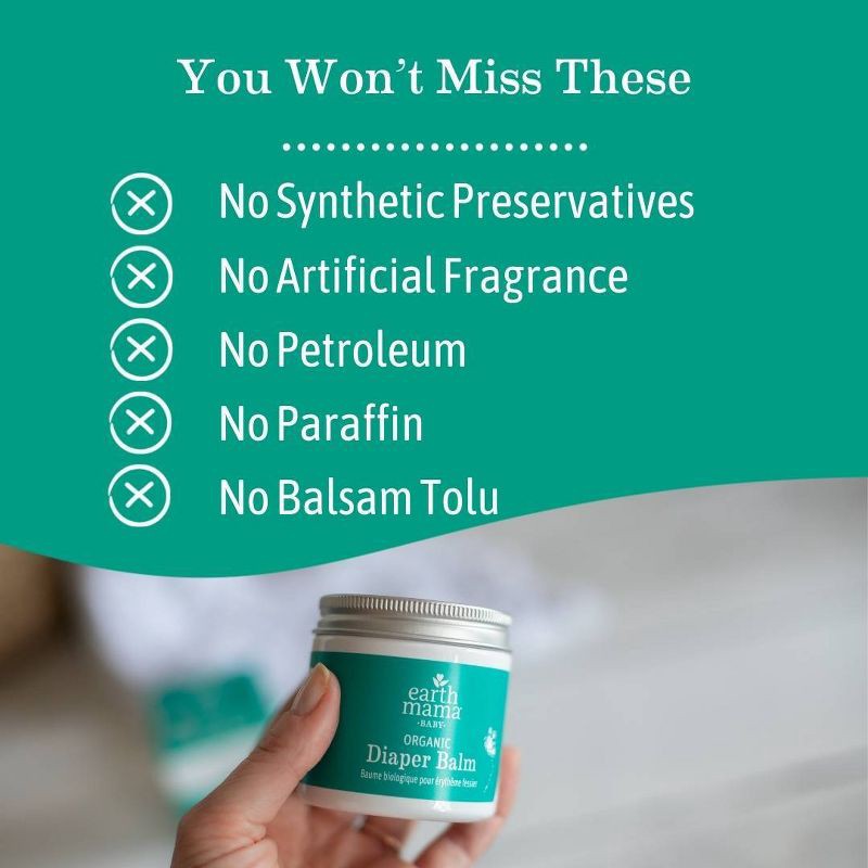 slide 7 of 10, Earth Mama Organic Diaper Balm Diaper Cream for Babies - 4 oz, 4 oz