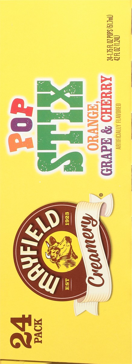 slide 3 of 9, Mayfield Creamery Orange Grape & Cherry Pop Stix 24 - 1.75 fl oz Packs, 24 ct