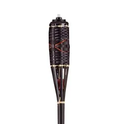 TIKI 60.75" Batiki Bamboo Outdoor Torch Brown