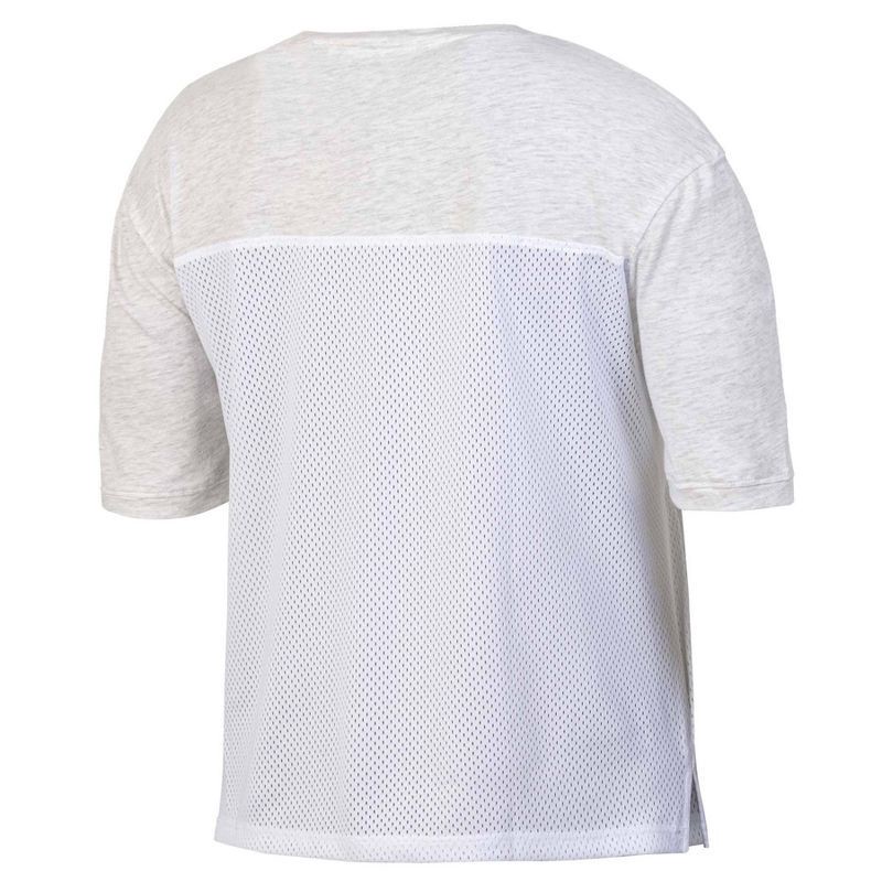 slide 2 of 3, NCAA Indiana Hoosiers Women's White Mesh Yoke T-Shirt - L, 1 ct