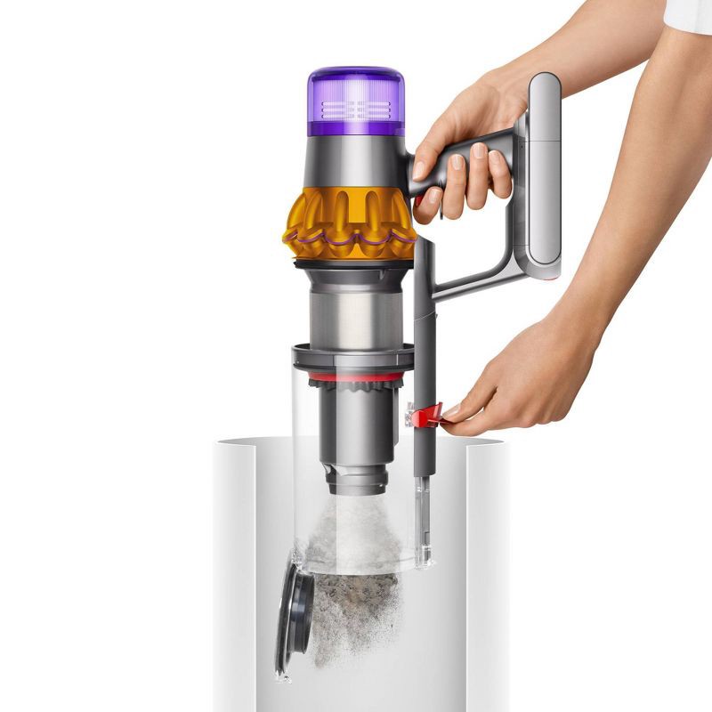 slide 10 of 10, Dyson V15 Detect Cordless Stick Vacuum: Multi-Surface, Bagless, Lithium Ion Battery, 3 Speeds, Yellow, 1 ct
