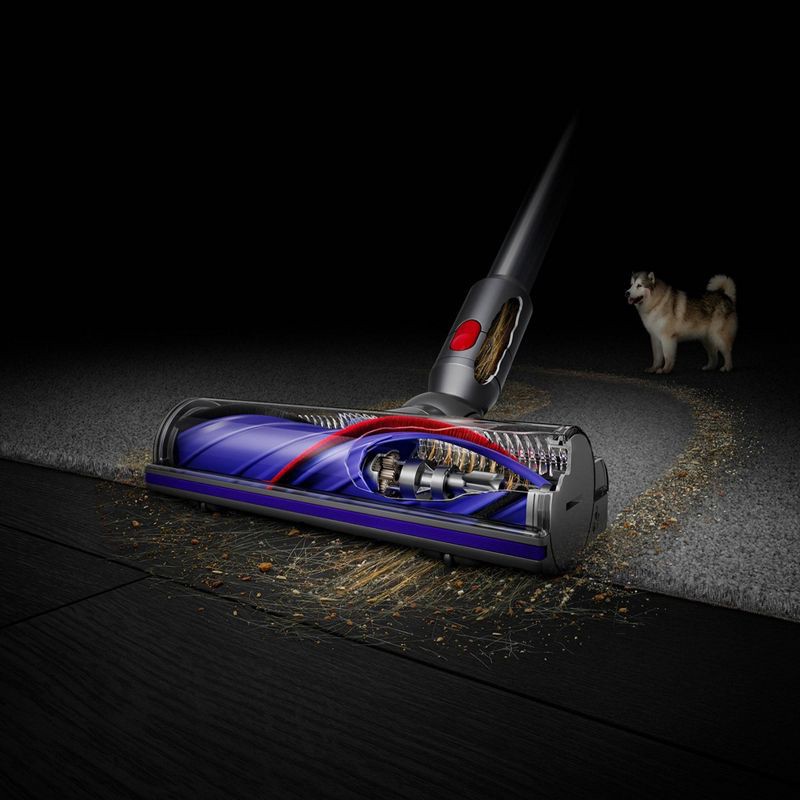 slide 4 of 10, Dyson V11 Cordless Stick Vacuum Blue: 2-Year Warranty, Multi-Surface, Bagless, Lithium Ion Battery, 3 Speeds, 1 ct