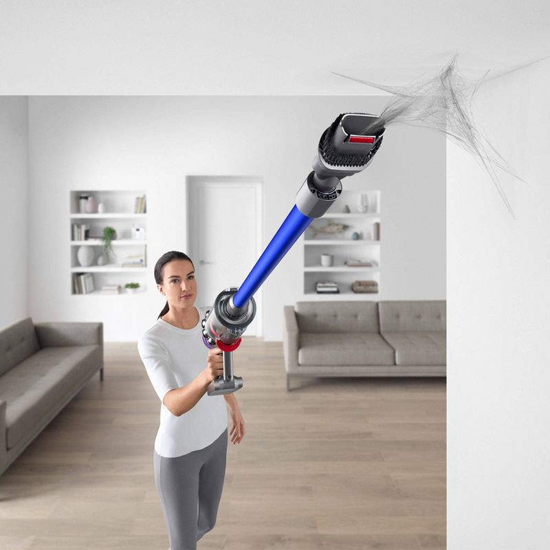 slide 8 of 10, Dyson V11 Cordless Stick Vacuum Blue: 2-Year Warranty, Multi-Surface, Bagless, Lithium Ion Battery, 3 Speeds, 1 ct