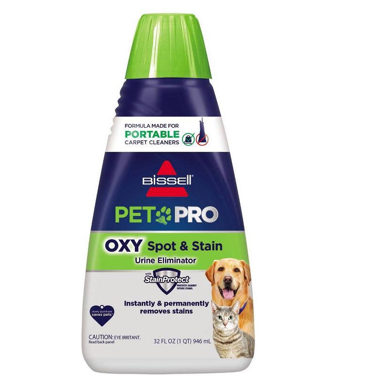 slide 1 of 2, BISSELL 32oz Pet Pro Oxy Spot & Stain - 2034: Carpet Cleaner Solution for Upholstery, Pet Beds, and Fabric, 32 oz