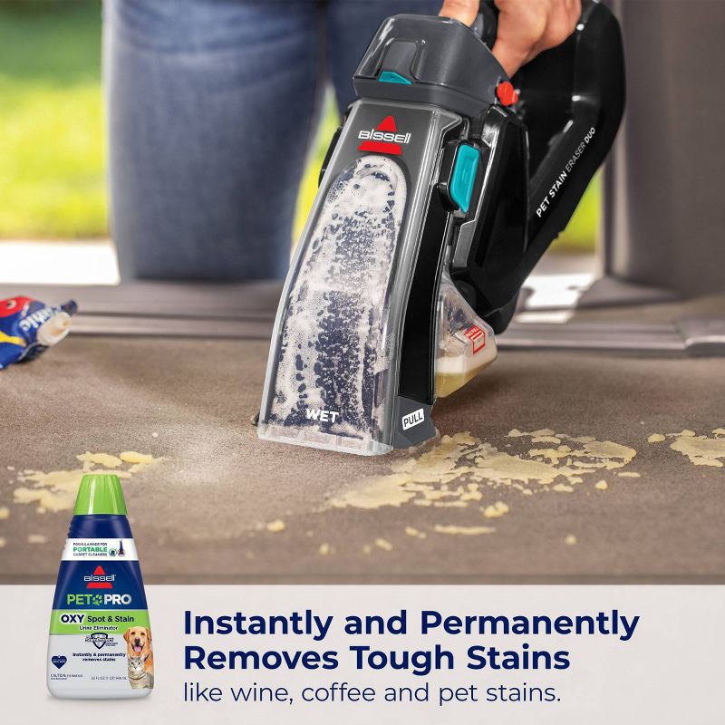 slide 7 of 8, BISSELL 32oz Pet Pro Oxy Spot & Stain - 2034: Carpet Cleaner Solution for Upholstery, Pet Beds, and Fabric, 32 oz