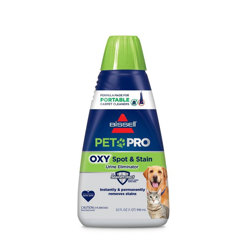 slide 1 of 8, BISSELL 32 fl oz Pet Pro Oxy Spot & Stain - 2034: Carpet Cleaner Solution for Upholstery, Pet Beds, and Fabric, 32 fl oz