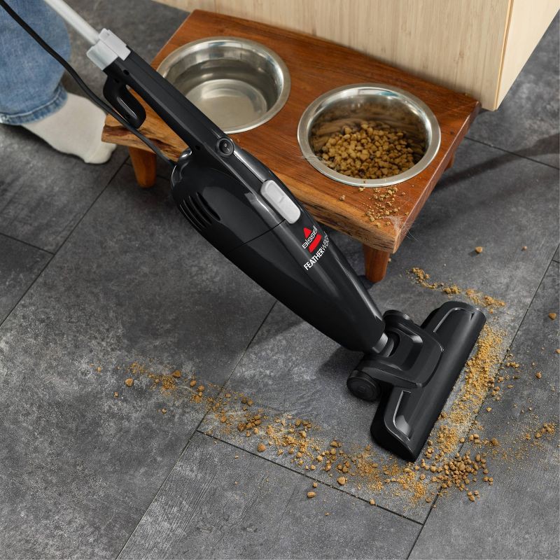slide 3 of 8, BISSELL Featherweight Lightweight Stick Vacuum 2033M 9.5" Cleaning Path Black: Bagless, Electric, Multi-Surface, Washable Filter, 15ft Cord, 15 ft