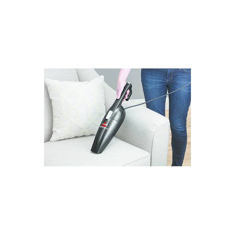 slide 5 of 6, BISSELL Featherweight Lightweight Stick Vacuum 2033M 9.5" Cleaning Path Black: Bagless, Electric, Multi-Surface, Washable Filter, 15ft Cord, 15 ft