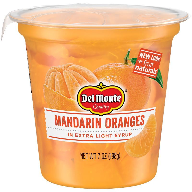 slide 1 of 8, Del Monte Fruit Naturals Mandarin Oranges in Extra Light Syrup - 7oz, 7 oz