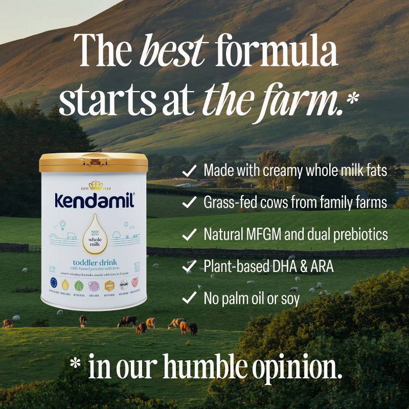 slide 6 of 8, Kendamil Classic Toddler Powder Formula - 28.2oz, 28.2 oz
