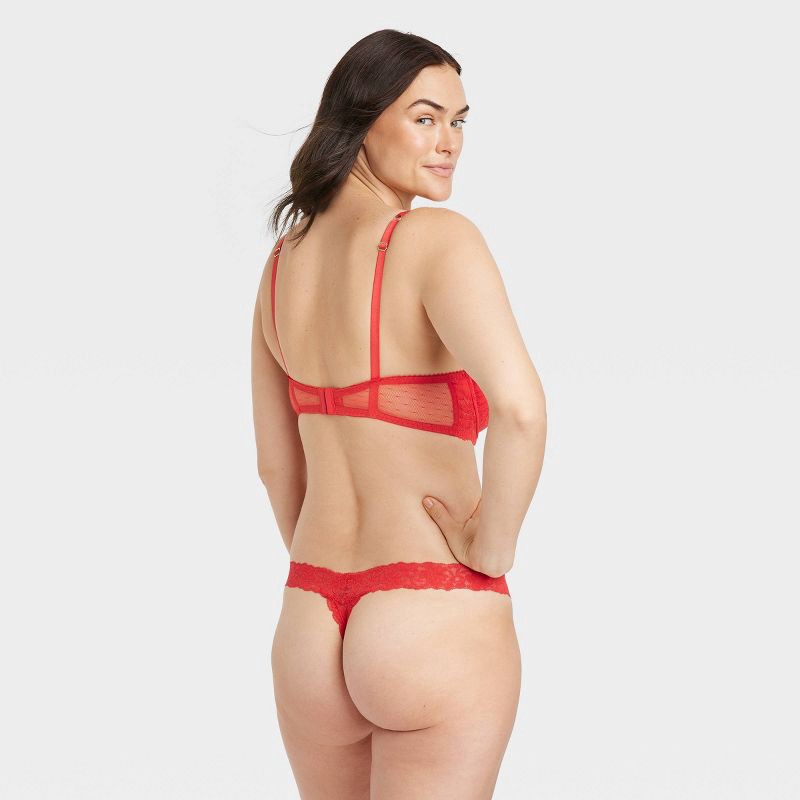 Women's Allover Lace Thong - Auden™ Red S