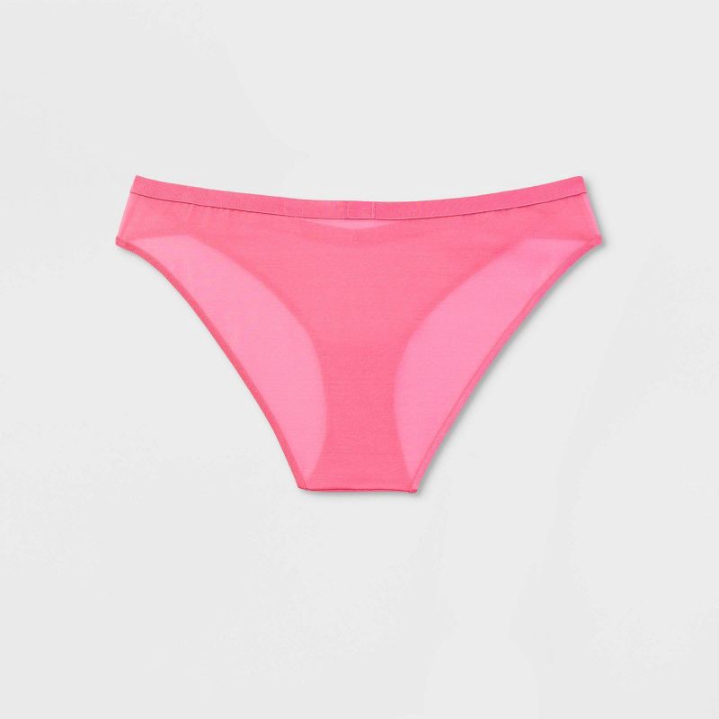 Women's Layered Mesh Cheeky Underwear - Auden Pink XS 1 ct