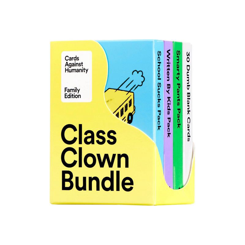 slide 1 of 6, Cards Against Humanity Family Edition: Class Clown Bundle Game, 1 ct