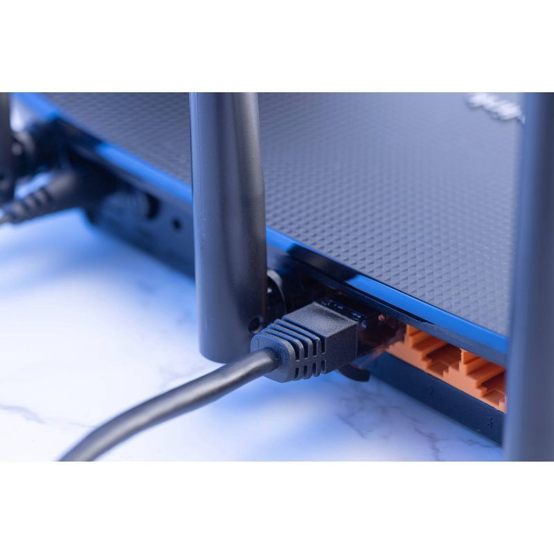 slide 7 of 8, Philips 7' Cat6 Ethernet Cable - Black, 1 ct