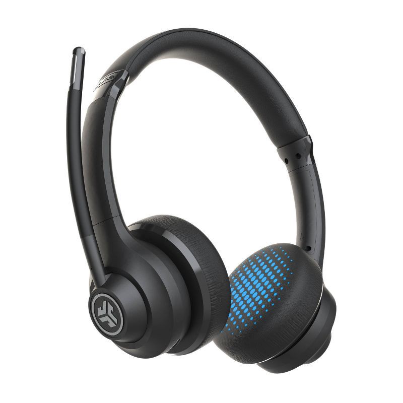 slide 1 of 14, JLab GO Work Wireless & Wired On-Ear Headset - Black: USB-C Connection, Bluetooth, 1 ct